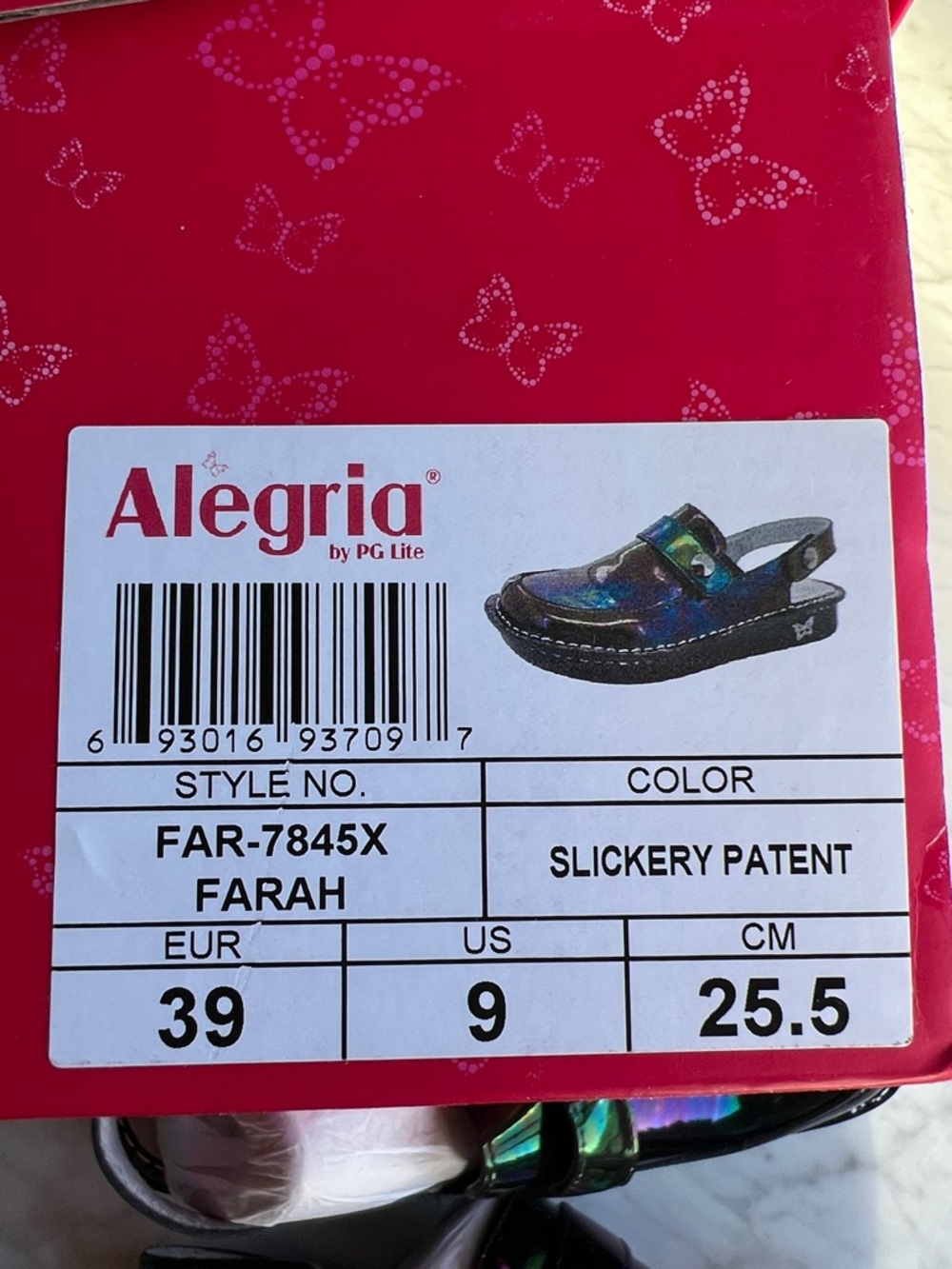 New in Box Alegria Farah Slickery Patent Sz 39 Us 9 - Picture 4 of 6